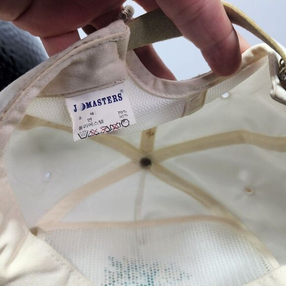 White Masters Cap with Tree Embroidery - Picture 6 of 6